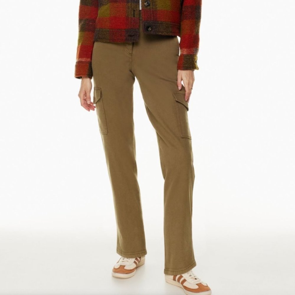 ❌SOLD❌ Wilfred Free Modern Cargo Pant High-waisted cargo pants brown size 8 - Picture 1 of 15